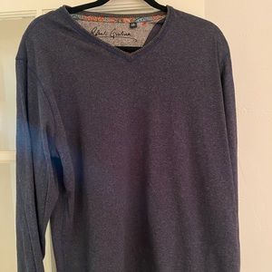 dark gray Robert Graham long sleeve cotton